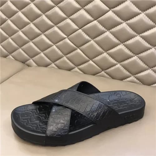 Dior 2021 Men's Leather Slipper - 디올 2021 남성용 … - 1