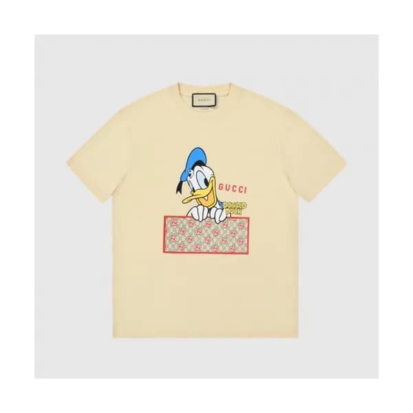 Gucci Mm/Wm Logo Short Sleeved Tshirts Ivory - 구찌… - 1