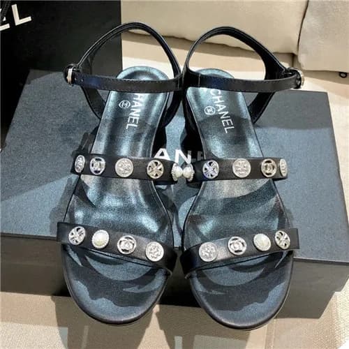 [매장판]Chanel 2021 Women's Leather Sandal,CHAS06… - 1