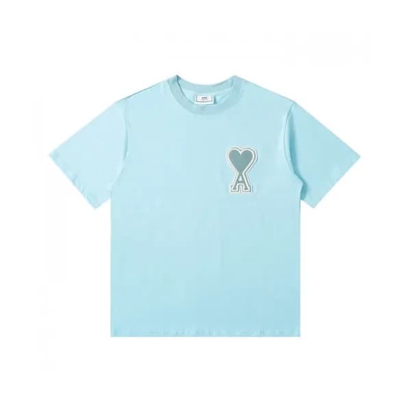 Ami 2021 Mm/Wm Casual Cotton Short Sleeved Tshirt … - 1