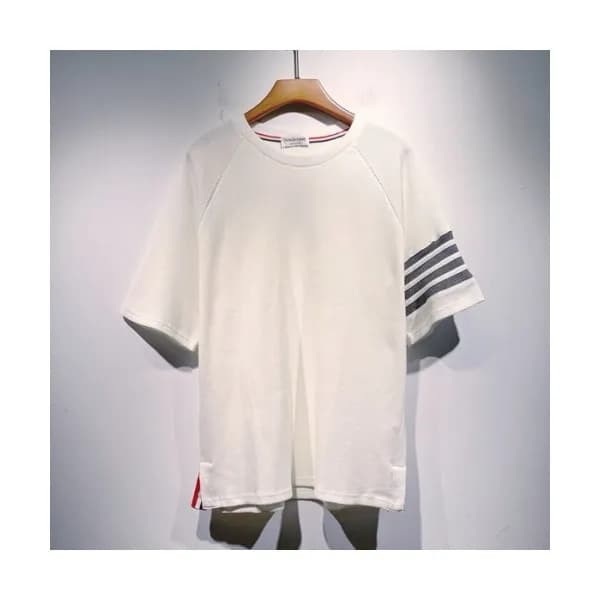 Thom Browne Mens Casual Short Sleeved Tshirts Whi… - 1