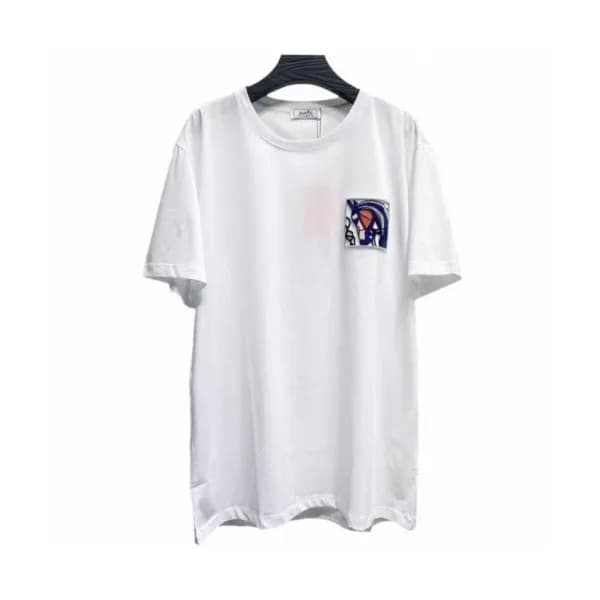 [유니크]Hermes Mens Crew-neck Short Sleeved Tshirts … - 1