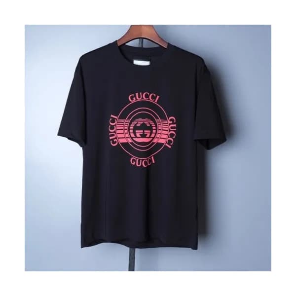 Gucci Mm/Wm Logo Short Sleeved Tshirts Black - 구찌… - 1