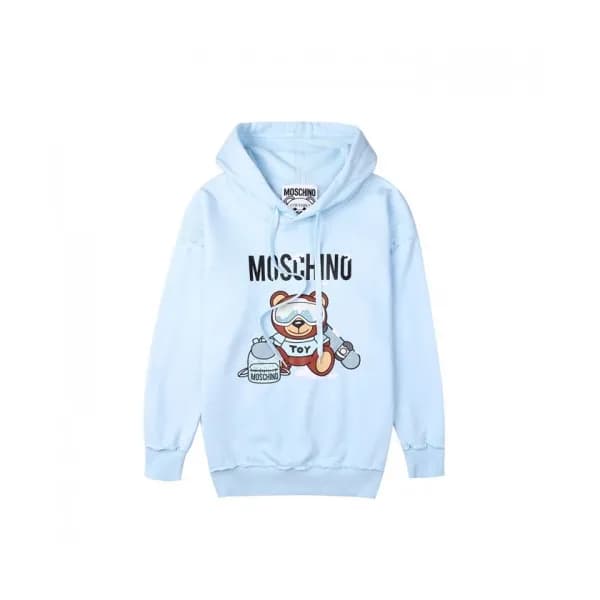 Moschino Mm/Wm Teddy Bear Cotton Hoodie Blue - 모스…