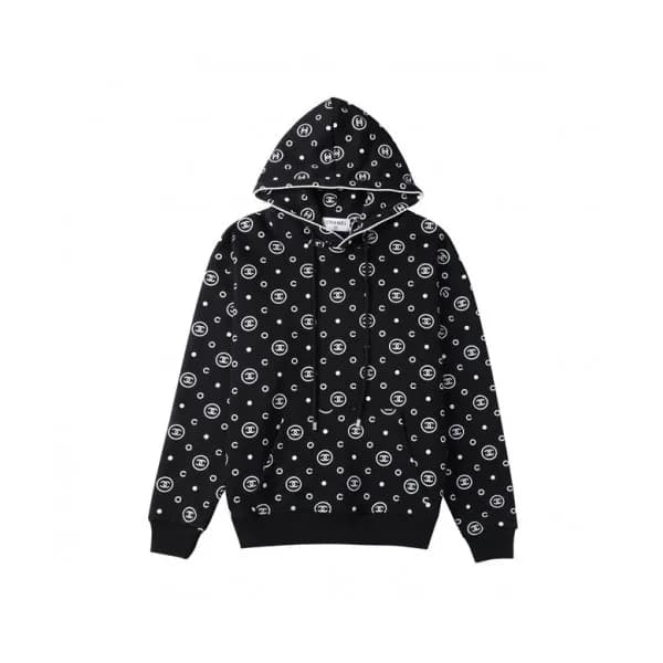 Chanel Mm/Wm Logo Cotton Hoodie Black - 샤넬 2021 남… - 1