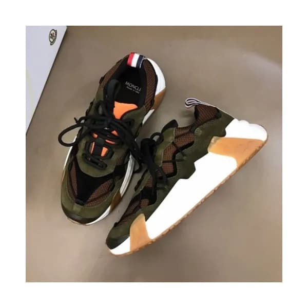몽클레어 남성 캐쥬얼 레더 스니커즈 Size(38- 45) 카키 - Moncler 202… - 1