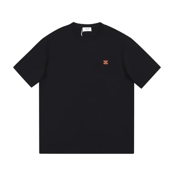 셀린느 남/여 크루넥 블랙 반팔티 - Unisex Black Tshirts - cel022… - 1