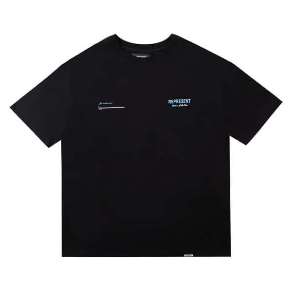 리프리젠트 남성 블랙 크루넥 반팔티 - Mens Black Tshirts - rep0047… - 1