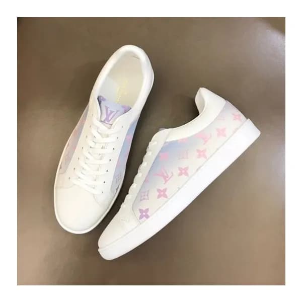 루이비통 남성 클래식 핑크 스니커즈 - Mens Pink Sneakers - lou0490… - 1