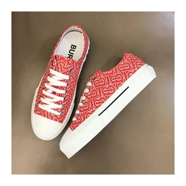 버버리 남성 빈티지 레드 스니커즈 - Mens Red Sneakers - bur04407x - 1