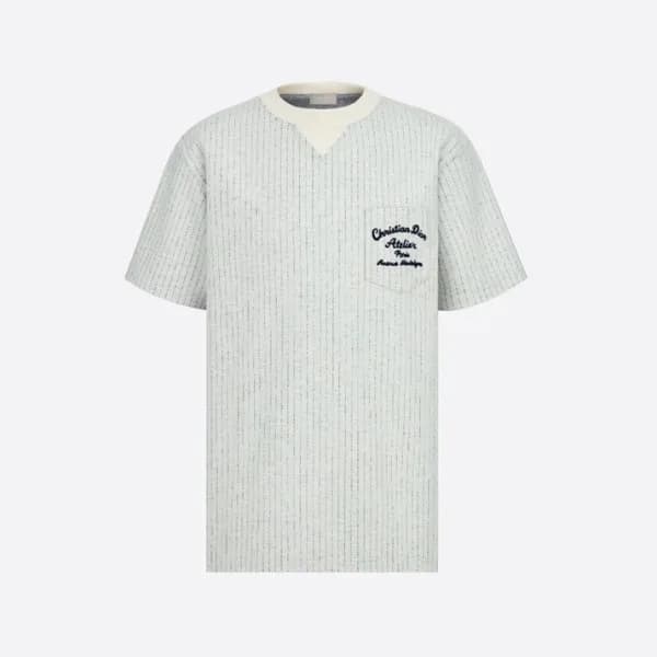 디올 남성 그레이 크루넥 반팔티 - Mens Gray Tshirts - dio02035x - 1