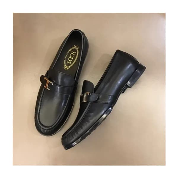 토즈 남성 블랙 스트랩 로퍼 - Mens Black Loafer - toz0283x - 1