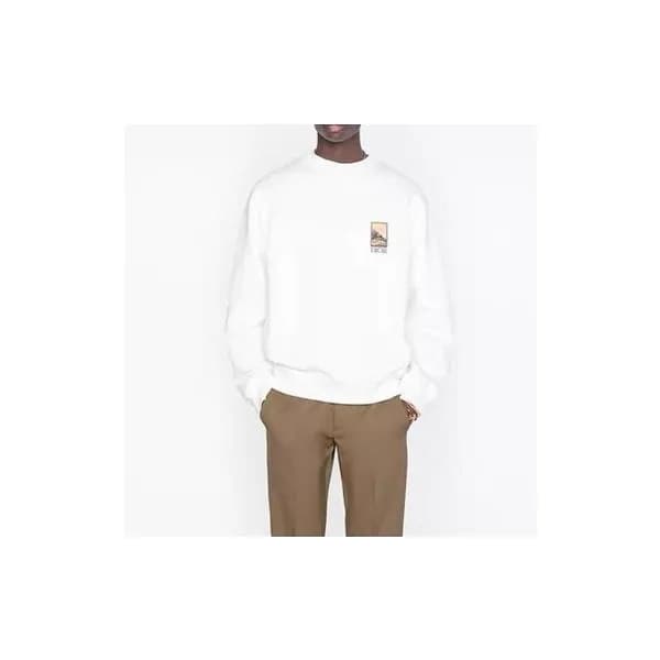 디올 남성 클래식 화이트 맨투맨 - Mens White Tshirts - dio02132x - 1
