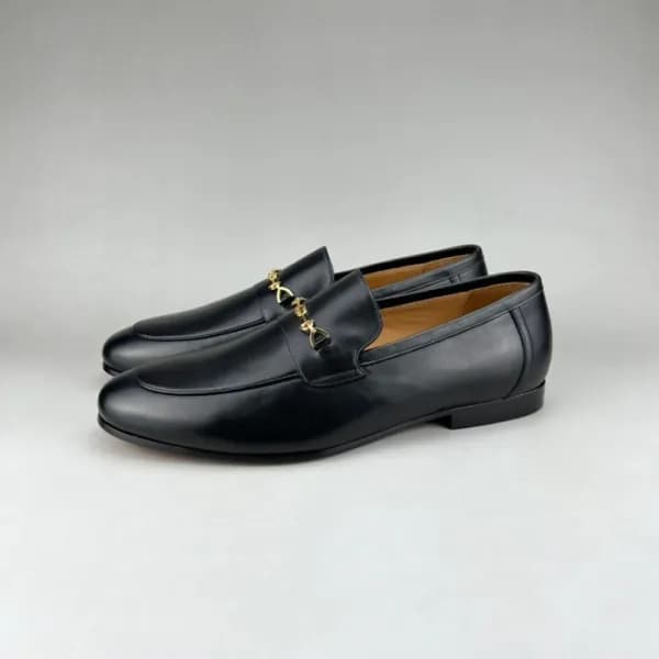 구찌 남성 이니셜 블랙 로퍼 - Gucci Mens Black Loafer - guc052… - 1