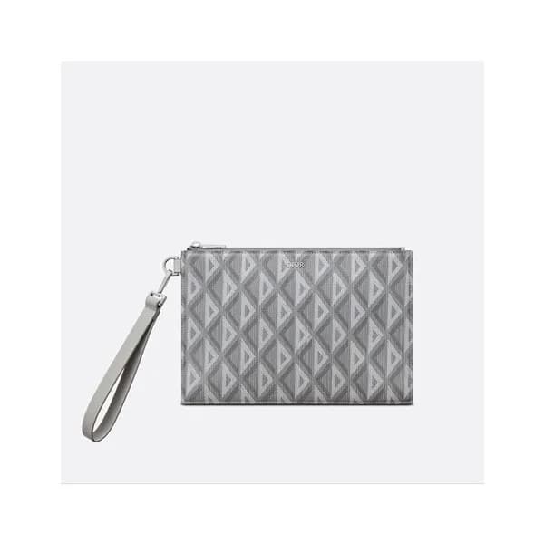 디올 남성 그레이 다이아몬드 클러치 - Dior Mens Gray Clutch - di69… - 1