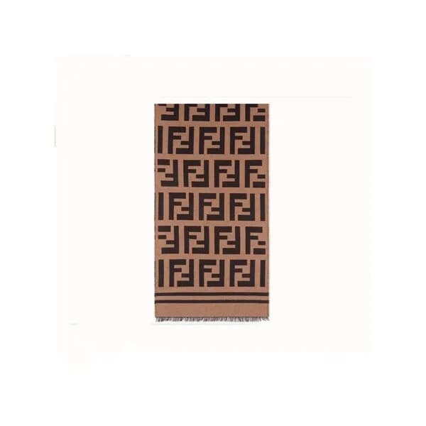펜디 남/녀 브라운 머플러 - Fendi Unisex Brown Muffler - fe1… - 1