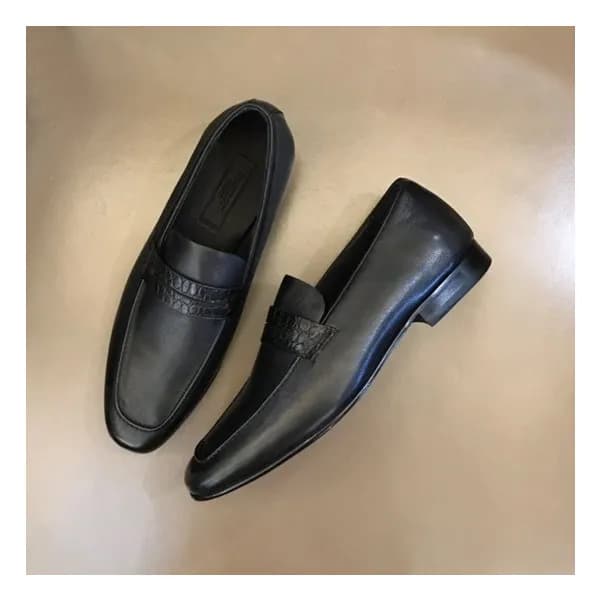 에르메네질도 제냐 남성 블랙 로퍼 - Ermenegildo Zegna Mens Black … - 1