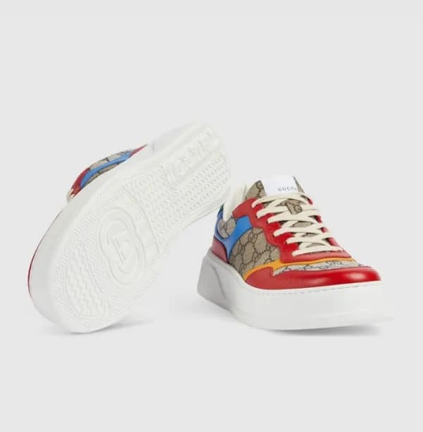구찌 남/녀 레드 스니커즈 - Gucci Unisex Red Sneakers - gu277… - 1