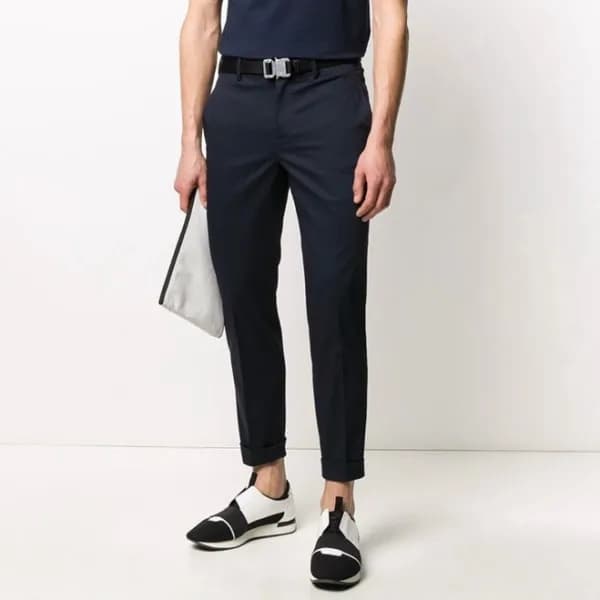 닐바렛 남성 블랙 슬랙스 - Neil Barrett Mens Black Slacks - n…