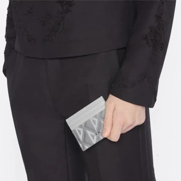 디올 남성 그레이 카드 지갑 - Dior Mens Gray Card Wallets - di… - 1