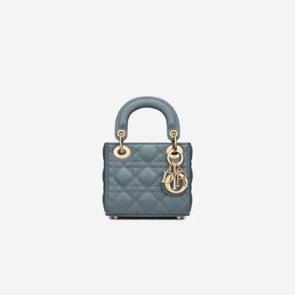 디올 여성 블루 레이디백 - Dior Womens Blue Lady Bag - di399x - 1