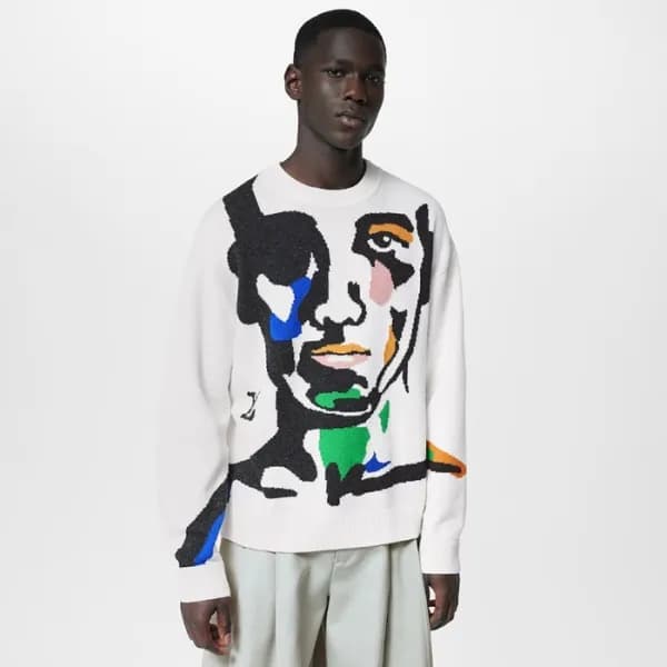 루이비통 남성 크루넥 니트 - Louis vuitton Mens Round Sweater … - 1
