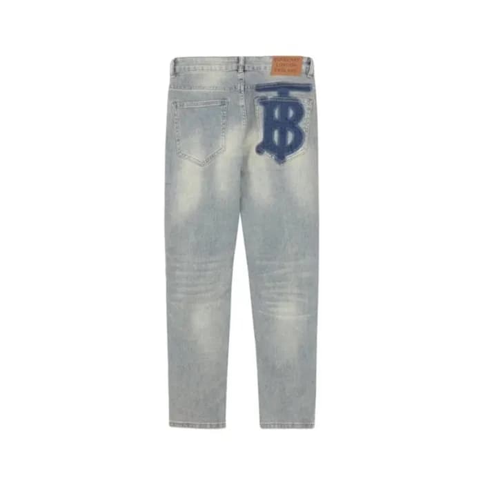 버버리 남성 블루 청바지 - Burberry Mens Blue Pants - bu323x - 1