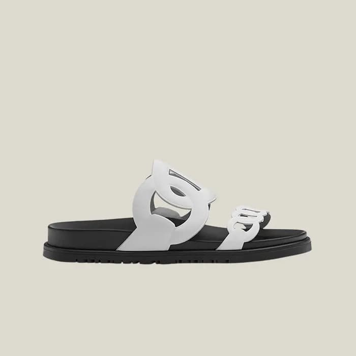 에르메스 여성 엑스트라 시프레 나파 앤 블랑 샌들 【매장-200만원대】 - Hermes W… - 1