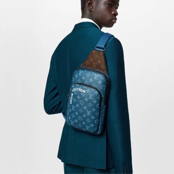 루이비통 남성 블루 슬링백 M23782 - Louis vuitton Mens Blue Sl… - 1