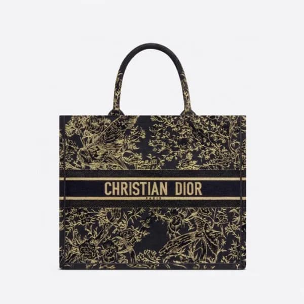 디올 여성 블랙 북토트 - Dior Womens Black Book Tote - dib84… - 1