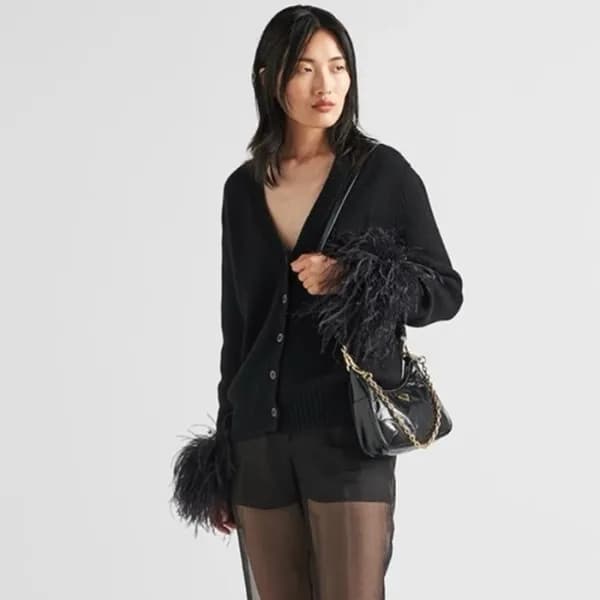 프라다 여성 블랙 호보백 - Prada Womens Black Hobo Bag - prb8… - 1
