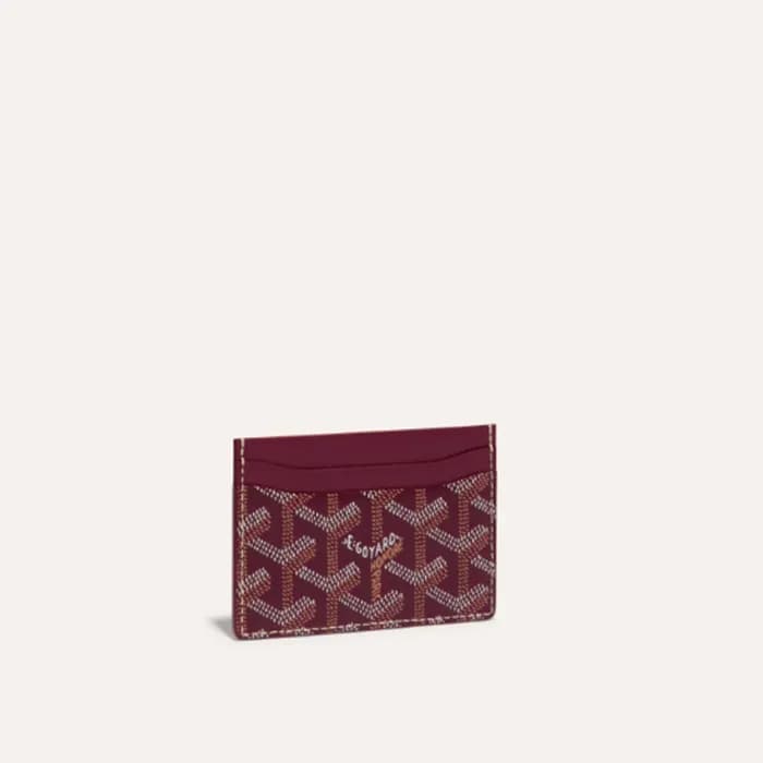 고야드 남/녀 버건디 생쉴피스 카드 홀더 - Goyard Unisex Saint Sulpi… - 1