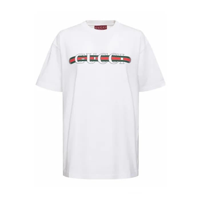 구찌 남성 화이트 티셔츠 - Gucci Mens White Tshirts - guc363x - 1