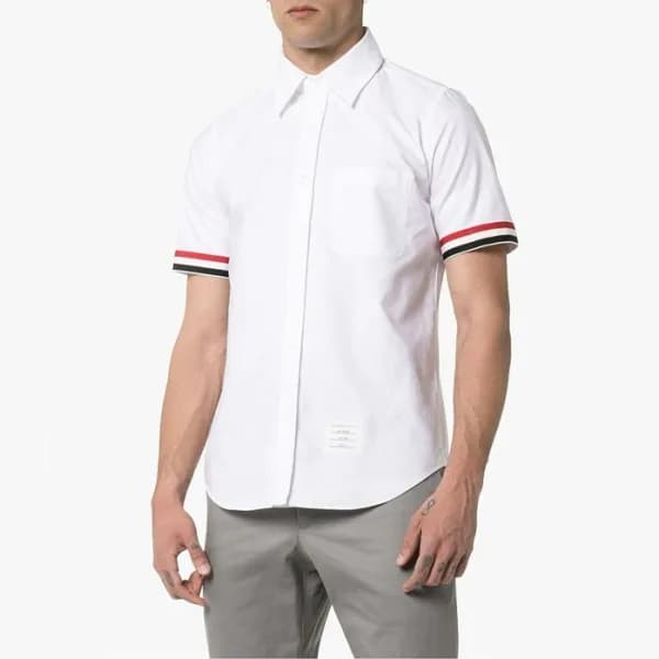 톰브라운 남성 반팔 셔츠 - Thom Browne Mens Dress Shirts - th… - 1