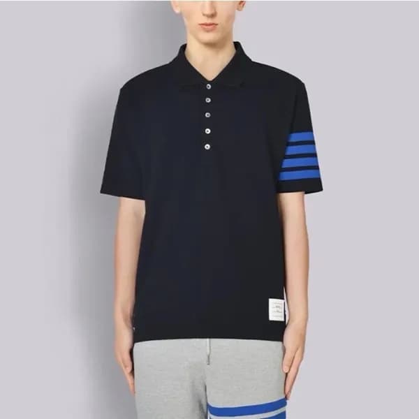 톰브라운 남성 폴로 반팔티 - Thom Browne Mens Polo Tshirts - t… - 1