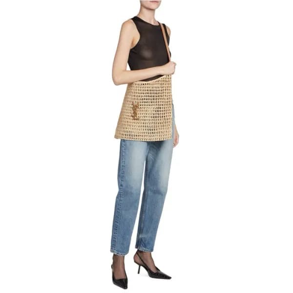 입생로랑 여성 라피아 옥살리스 백 - Saint Laurent Womens Oxalis B… - 1