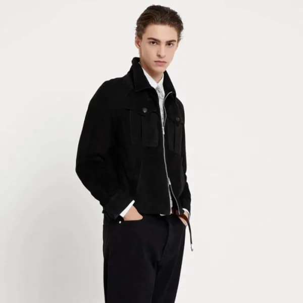 브루넬로쿠치넬리 남성 가죽 자켓 - Brunello Cucinelli Mens Leathe… - 1
