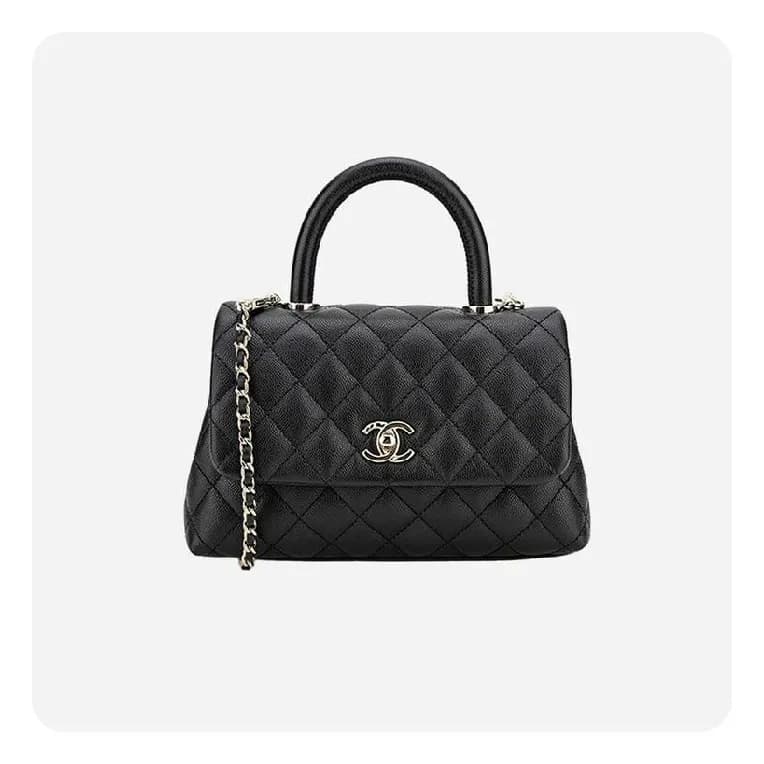 샤넬 코코핸들 스몰 블랙 골드 - Chane Coco Handle Small Bag - c… - 1