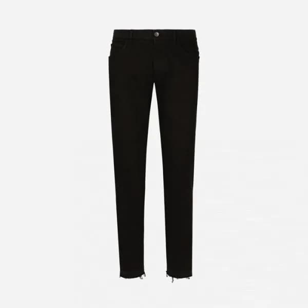 돌체앤가바나 남성 블랙 청바지 - Dolce&Gabbana Mens Black Jeans … - 1