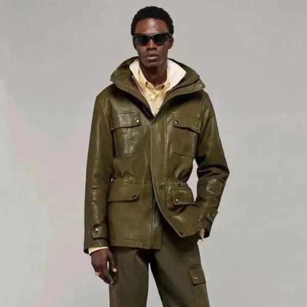 버버리 남성 가죽 자켓 - Burberry Mens Leather Jacket - buc2… - 1