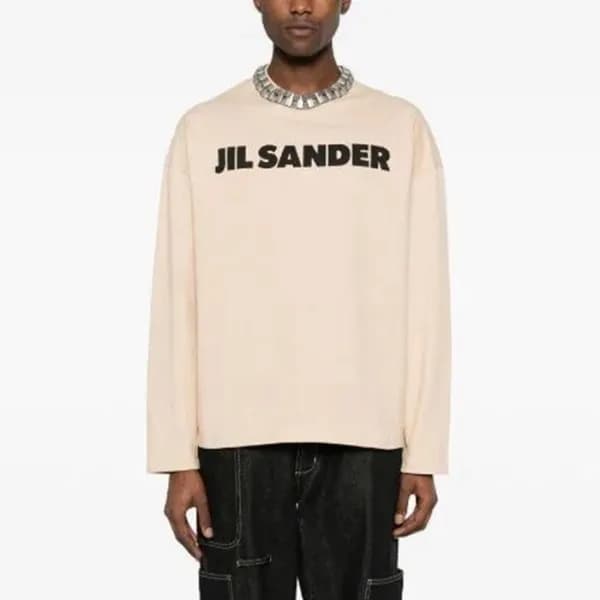 질샌더 남성 베이직 긴팔티 - Jil Sander Mens Basic Tshirt - ji… - 1