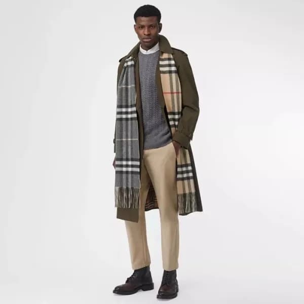 버버리 남/녀 빈티지 머플러 - Burberry Unisex Vintage Muffler …
