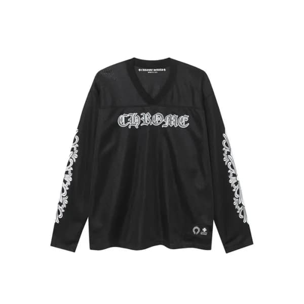 크롬하츠 남성 브이넥 긴팔티 - Chrome Hearts Mens V-neck Tshirt… - 1