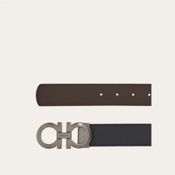 살바토레 페라가모 남성 간치니 벨트 - Ferragamo Mens Gancini Belt … - 1
