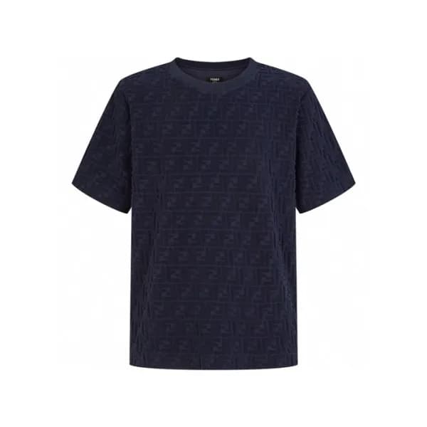 펜디 남성 라운드 반팔 티셔츠 - Fendi Mens Round Tshirt - fec66… - 1