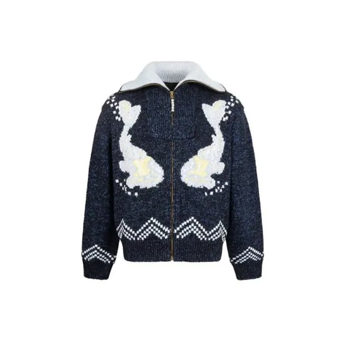 루이비통 x 니고 남성 집업 재킷 - Louis vuitton x Nigo Mens Zip… - 1