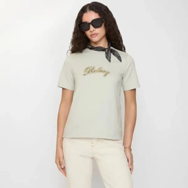 버버리 여성 반팔 티셔츠 - Burberry Womens Round Tshirt - buc… - 1