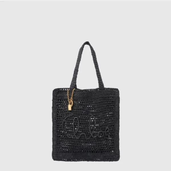끌로에 여성 라피아 Summer Banana 토트 백 - Chloe Womens Raffi… - 1