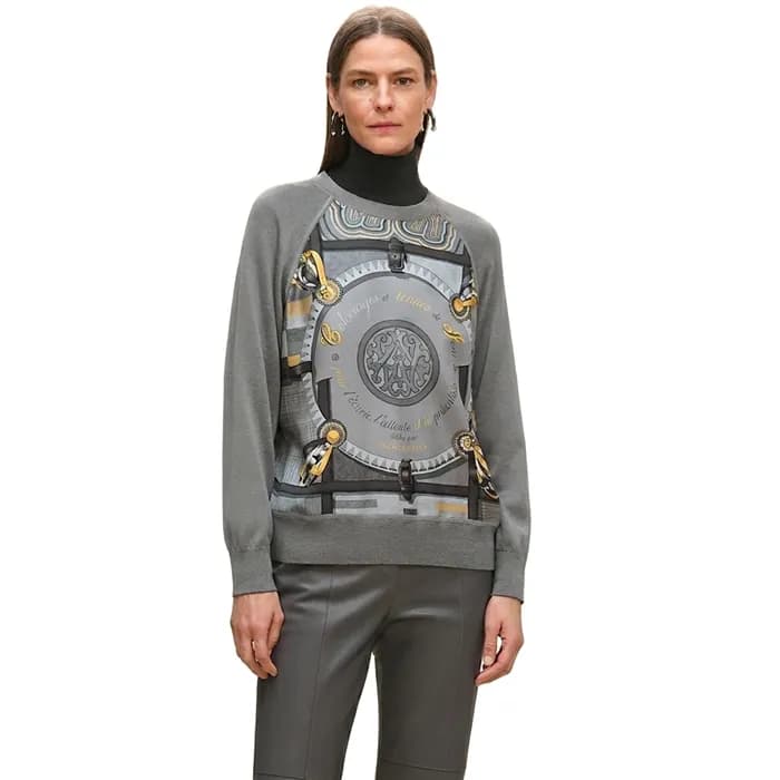 에르메스 여성 라운드 스웨터 - Hermes Womens Round Knitwear - g… - 1