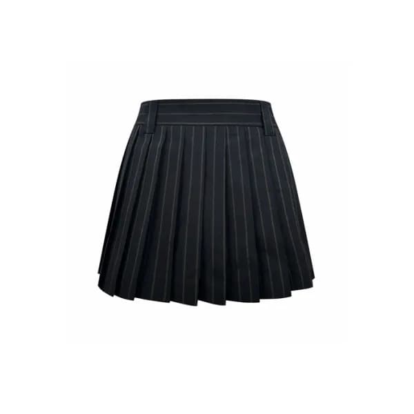 미우미우 여성 플리츠 미디 스커트 - Miumiu Womens Pleated Striped… - 1